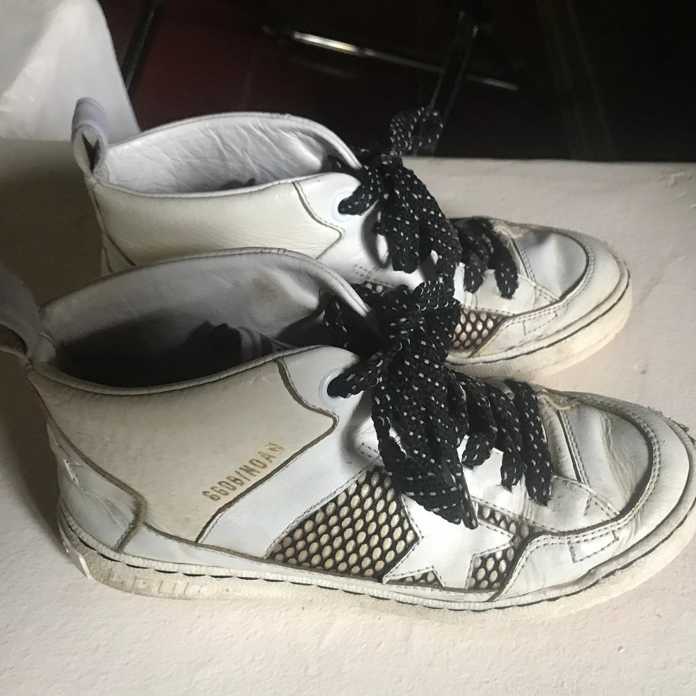 Golden Goose leather high top sneakers, size 35